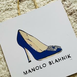 Manolo Blahnik Blue Wall Art Decor